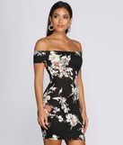 Deep Dive Floral Scuba Dress helps create the best bachelorette party outfit or the bride's sultry bachelorette dress for a look that slays!