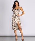 Wild Thoughts Thigh-Slit Midi Dress is a trendy pick to create 2023 festival outfits, festival dresses, outfits for concerts or raves, and complete your best party outfits!