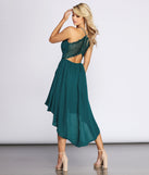 Feeling A Little Lacy High-Low Dress