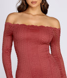 Crocheted With Love Off Shoulder Dress