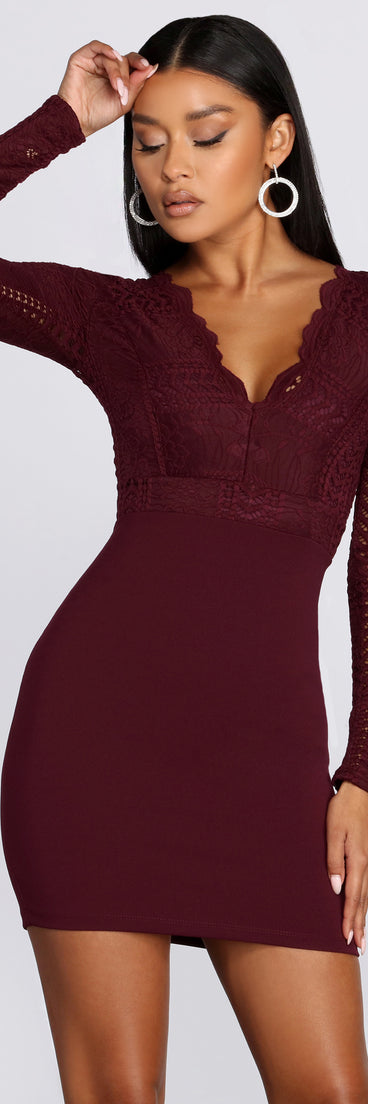 You’ll make a statement in In Love In Lace Crochet Dress as an NYE club dress, a tight dress for holiday parties, sexy clubwear, or a sultry bodycon dress for that fitted silhouette.