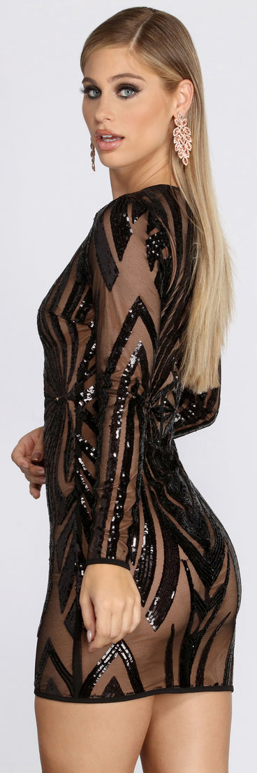 Do It For The Glam Sequin Mini Dress