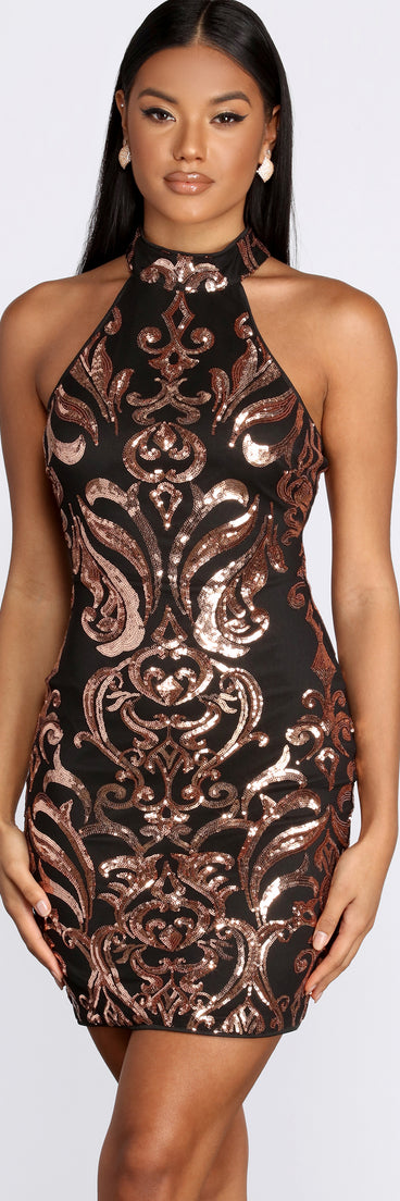 Let The Party Begin Sequin Mini Dress helps create the best bachelorette party outfit or the bride's sultry bachelorette dress for a look that slays!