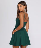 Effortless Beauty Skater Dress is a stunning choice for a bridesmaid dress or maid of honor dress, and to feel beautiful at Prom 2023, spring weddings, formals, & military balls!