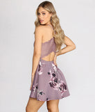 Floral The Right Reasons High Neck creates the perfect spring wedding guest dress or cocktail attire with stylish details in the latest trends for 2023!