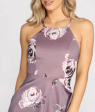 Floral The Right Reasons High Neck creates the perfect spring wedding guest dress or cocktail attire with stylish details in the latest trends for 2023!