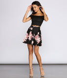 Fresh In Floral Lace Skater Dress creates the perfect spring wedding guest dress or cocktail attire with stylish details in the latest trends for 2023!
