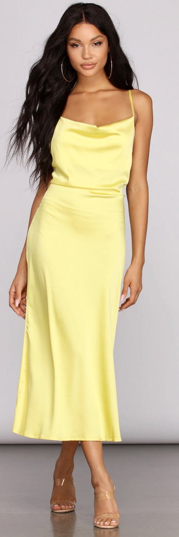 Zest Lace-Up Midi Dress