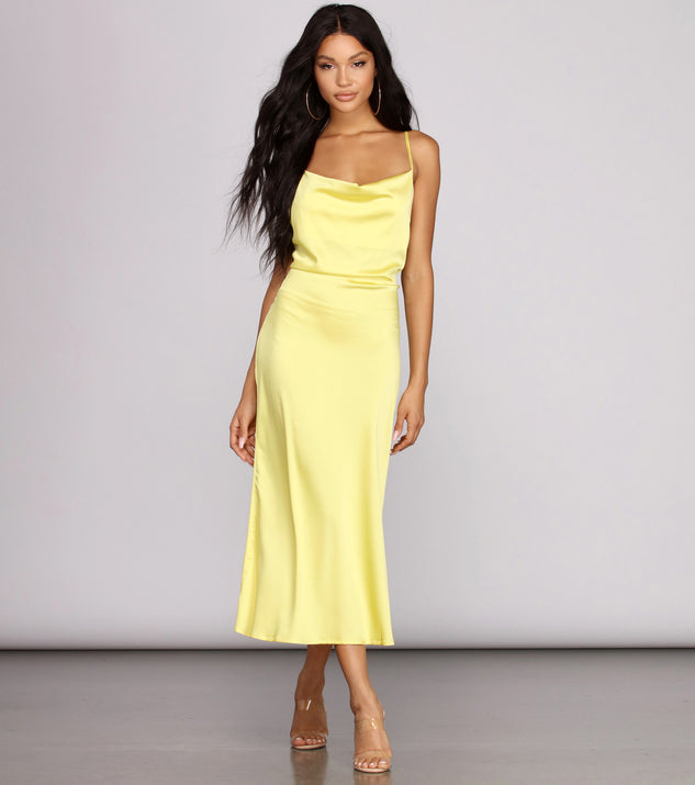 Zest Lace-Up Midi Dress