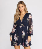 Floral Chiffon Long Sleeve Skater Dress is a trendy pick to create 2023 festival outfits, festival dresses, outfits for concerts or raves, and complete your best party outfits!