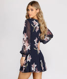 Floral Chiffon Long Sleeve Skater Dress is a trendy pick to create 2023 festival outfits, festival dresses, outfits for concerts or raves, and complete your best party outfits!