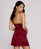 Simply Satin Tie-Waist Dress