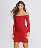 You’ll make a statement in Lovely Lace Off The Shoulder Mini Dress as an NYE club dress, a tight dress for holiday parties, sexy clubwear, or a sultry bodycon dress for that fitted silhouette.