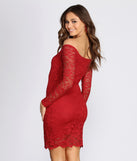Lovely Lace Off The Shoulder Mini Dress