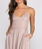 Glitter Glow Skater Dress creates the perfect spring wedding guest dress or cocktail attire with stylish details in the latest trends for 2023!