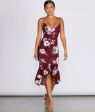 Flow With Floral Midi Dress