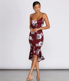 Flow With Floral Midi Dress