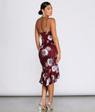 Flow With Floral Midi Dress