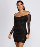 Under The Lights Heat Stone Mini Dress helps create the best bachelorette party outfit or the bride's sultry bachelorette dress for a look that slays!