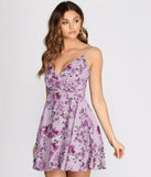 Floral Flaunt Chiffon Skater Dress