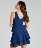 Effortless Vibes Chiffon Skater Dress creates the perfect summer wedding guest dress or cocktail party dresss with stylish details in the latest trends for 2023!