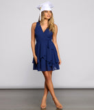 Effortless Vibes Chiffon Skater Dress creates the perfect summer wedding guest dress or cocktail party dresss with stylish details in the latest trends for 2023!