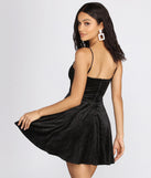 Shine All Night Glitter Skater Dress