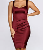 You’ll make a statement in Swept Away Sweetheart Midi Dress as an NYE club dress, a tight dress for holiday parties, sexy clubwear, or a sultry bodycon dress for that fitted silhouette.
