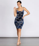 Scooped In Glam Glitter Midi Dress