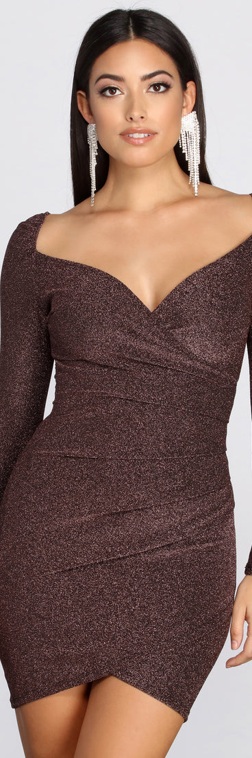 Long Sleeve Glitter Knit Mini Dress is a trendy pick to create 2023 festival outfits, festival dresses, outfits for concerts or raves, and complete your best party outfits!