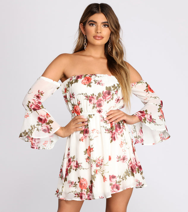 Flow With The Floral Skater Dress is a trendy pick to create 2023 festival outfits, festival dresses, outfits for concerts or raves, and complete your best party outfits!