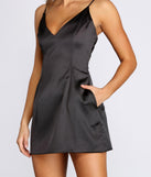 Satin Chic Mini Dress creates the perfect spring wedding guest dress or cocktail attire with stylish details in the latest trends for 2023!