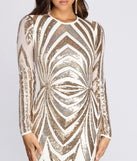 Sequined Charmer Mini Dress