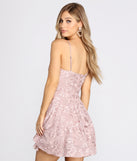 Turn On The Charm Lace Embroidery Skater Dress creates the perfect spring wedding guest dress or cocktail attire with stylish details in the latest trends for 2023!