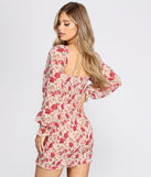 Fleur Paradise Chiffon Smocked Mini Dress