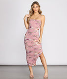 Got That Floral Flair Ruched Mesh Dress creates the perfect spring wedding guest dress or cocktail attire with stylish details in the latest trends for 2023!