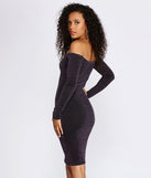Glow Chaser Glitter Mini Dress