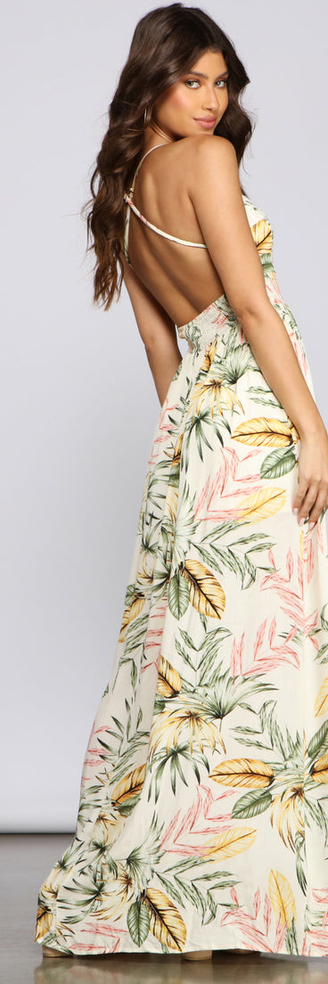 Take Me Back Tropical Maxi Dress