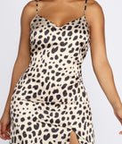 Leopard Purrfection Satin Midi Dress creates the perfect spring wedding guest dress or cocktail attire with stylish details in the latest trends for 2023!