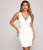 Stunning Babe Sleeveless Mini Dress helps create the best bachelorette party outfit or the bride's sultry bachelorette dress for a look that slays!