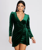 Put A Ring On It Velvet Mini Dress creates the perfect spring wedding guest dress or cocktail attire with stylish details in the latest trends for 2023!