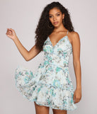 Romanced By Ruffles Chiffon Floral Dress is a trendy pick to create 2023 festival outfits, festival dresses, outfits for concerts or raves, and complete your best party outfits!