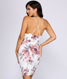 Petal Perfection Cowl Neck Midi Dress creates the perfect spring wedding guest dress or cocktail attire with stylish details in the latest trends for 2023!