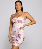 Fine And Flawless Floral Mini Dress creates the perfect spring wedding guest dress or cocktail attire with stylish details in the latest trends for 2023!