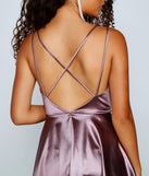 Satin Sophistication Skater Dress is a stunning choice for a bridesmaid dress or maid of honor dress, and to feel beautiful at Prom 2023, spring weddings, formals, & military balls!