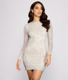 You’ll make a statement in Diamond Girl Sequin Mini Dress as an NYE club dress, a tight dress for holiday parties, sexy clubwear, or a sultry bodycon dress for that fitted silhouette.