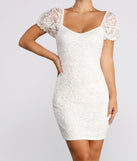 Lovely Lace Mini Dress creates the perfect spring wedding guest dress or cocktail attire with stylish details in the latest trends for 2023!