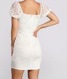 Lovely Lace Mini Dress creates the perfect spring wedding guest dress or cocktail attire with stylish details in the latest trends for 2023!