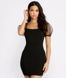 Little Bit Of Drama Puff Sleeve Mini Dress
