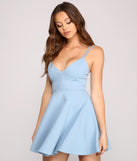 Flared and Flirty Ponte Skater Dress